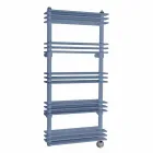 Modern vertikal väggdesign elektrisk kylare upp till 700 watt - hyllplan Viadurini