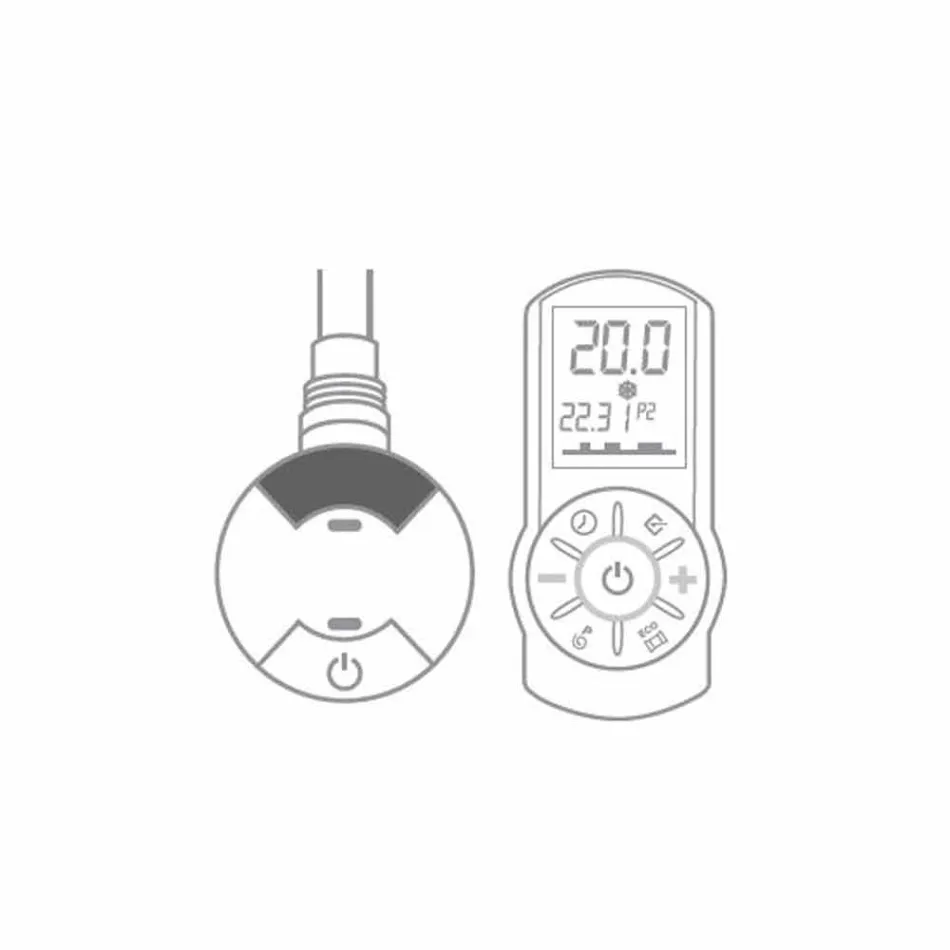 Elektrisk kylare med vertikal design upp till 1000 W - Flora Viadurini