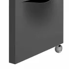 Vertikal elektrisk kylare i modern stålkonstruktion upp till 1000 W - Cut Viadurini