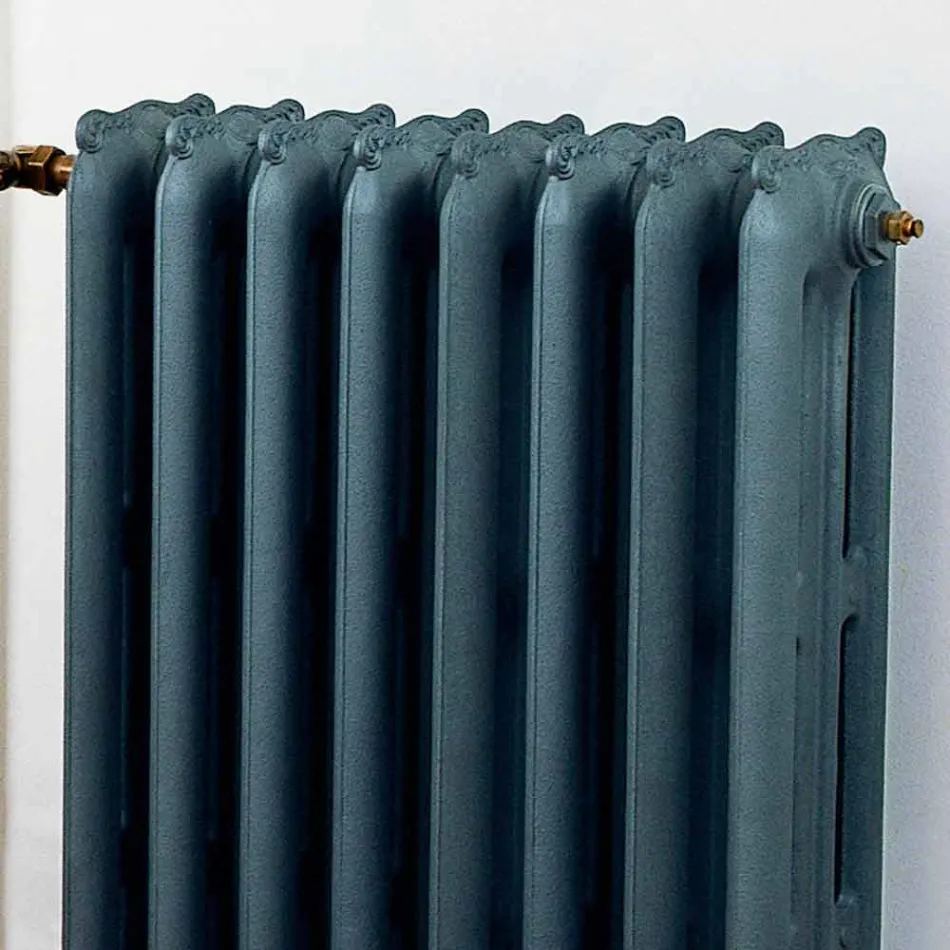 retro hydraulisk radiator gjutjärn i 3 kolumner av Tiffany Scirocco H Viadurini