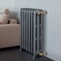 Dekorerad gjutjärnsradiator med 3 pelare - Vanillina
