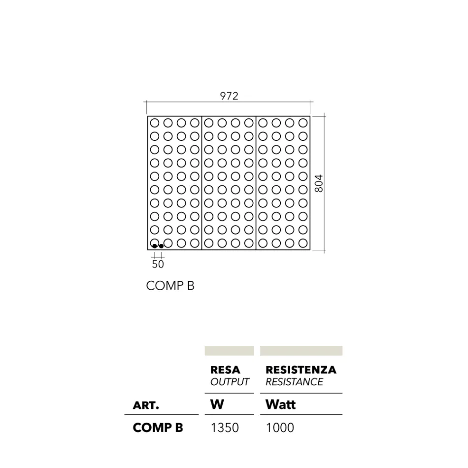 Brick modern design elektrisk legokylare i aluminium och koppar av Scirocco H Viadurini