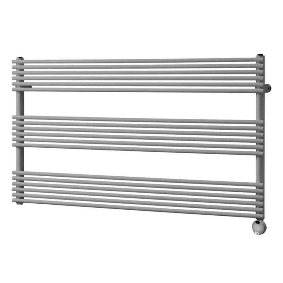 Horisontell elektrisk design väggkylare i stål upp till 700 W - Nibbio Viadurini