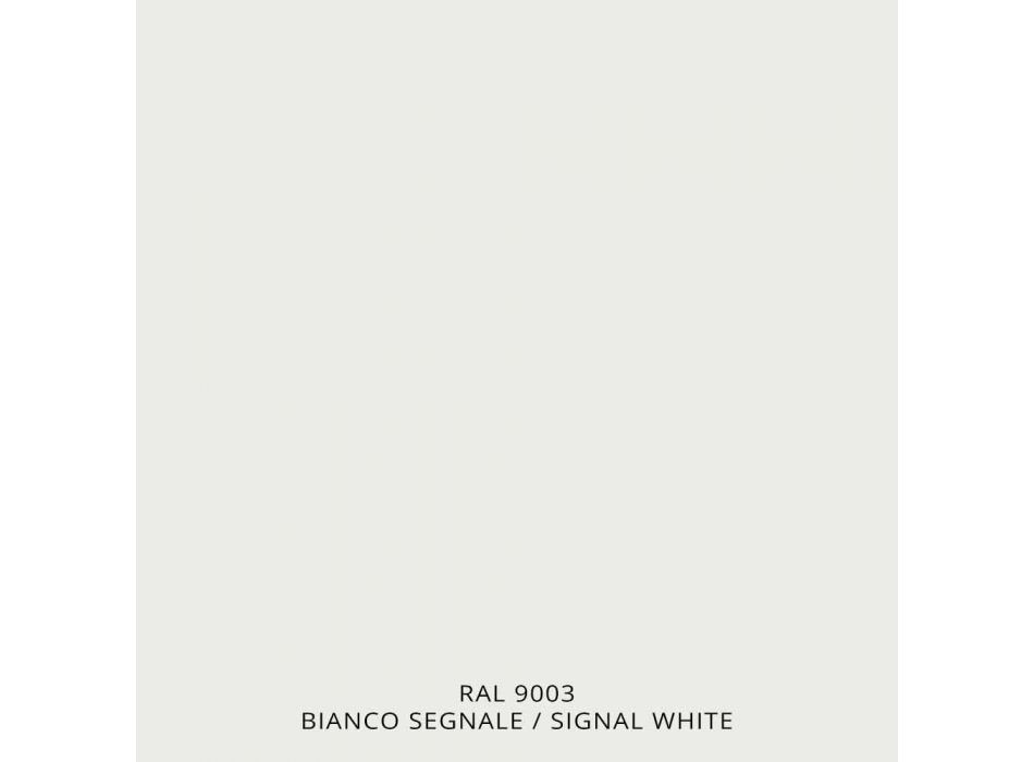 Elektrisk handduksvärmare i vitt stål - Shadow av Scirocco Viadurini