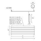 Enkel hydraulisk kylare i svart kolstål Tillverkad i Italien - Ciro Viadurini