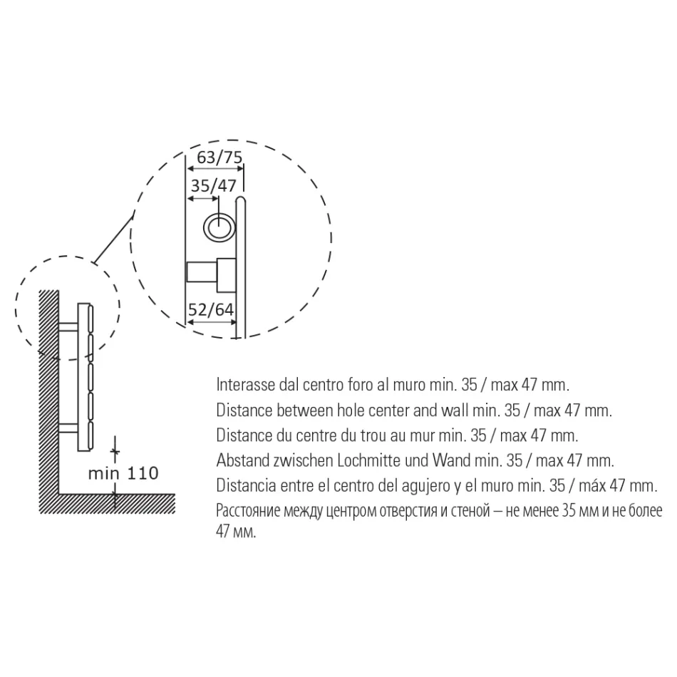 Enkel hydraulisk kylare i svart kolstål Tillverkad i Italien - Ciro Viadurini