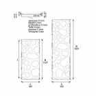 Modern hydraulisk vertikal designradiator upp till 903 W - Scuba Viadurini