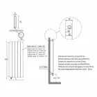 Electric Design Radiator Vertical Wall Design 1000 W - Picchio Viadurini