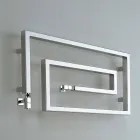 Svalare Hydraulisk krom uppvärmd handdukshängare Snake Scirocco H, Design Viadurini