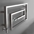 Svalare Hydraulisk krom uppvärmd handdukshängare Snake Scirocco H, Design Viadurini