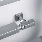 Svalare Hydraulisk krom uppvärmd handdukshängare Snake Scirocco H, Design Viadurini