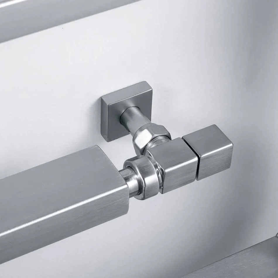 Svalare Hydraulisk krom uppvärmd handdukshängare Snake Scirocco H, Design Viadurini