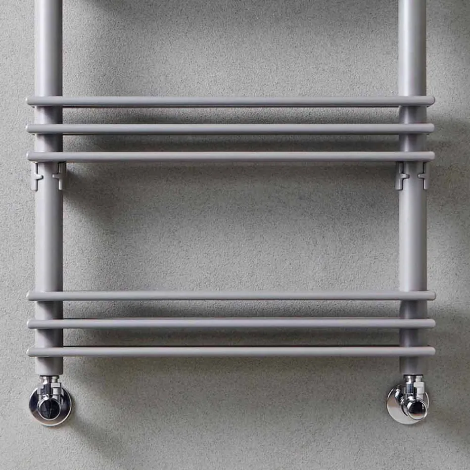 Väggmonterad radiator med modern design upp till 530 Watt - hyllplan Viadurini