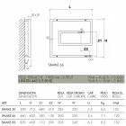 Modern hydraulisk radiatorkylare Snake av Scirocco H Viadurini