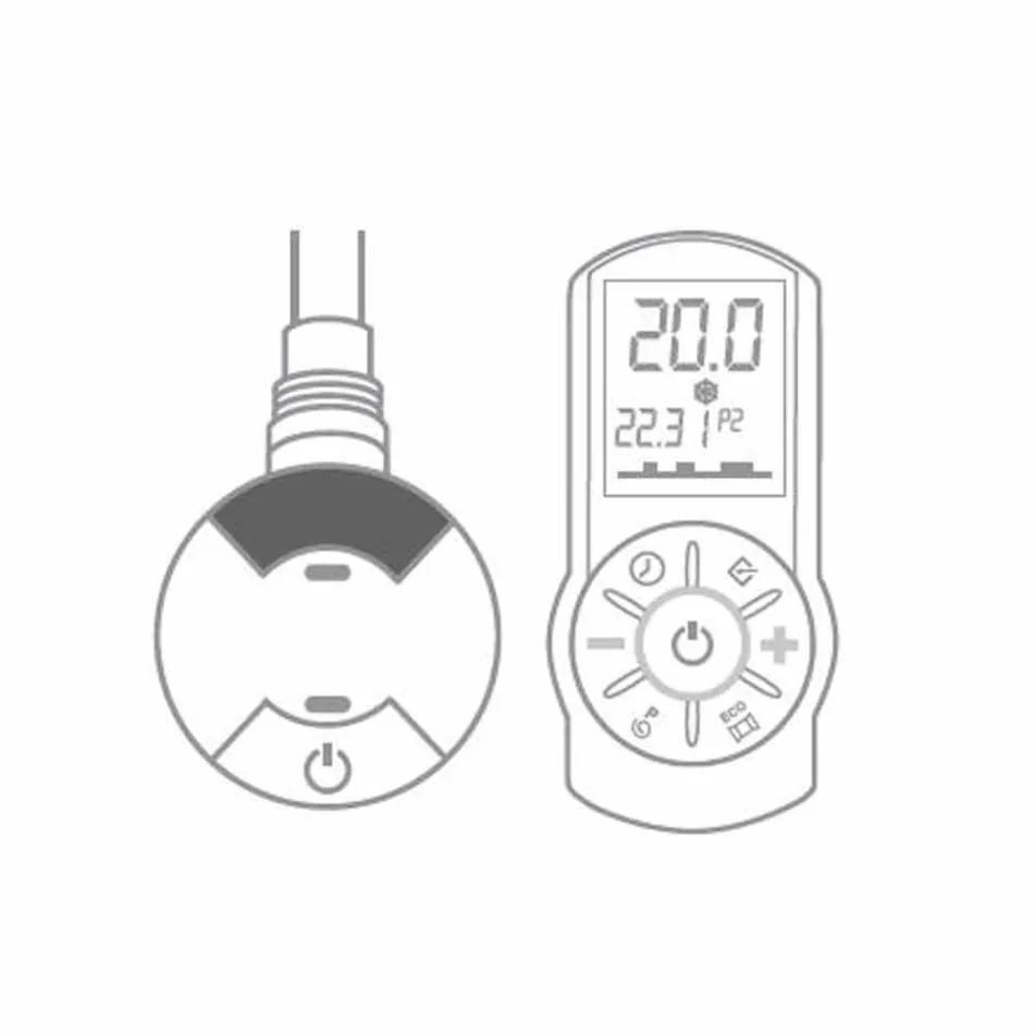 Modern design vertikal elektrisk väggkylare upp till 1000 watt - luft Viadurini