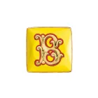 Rosenthal Versace Alphabet 6 platta fyrkantiga porslinsskålar - alfabet Viadurini