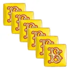 Rosenthal Versace Alphabet 6 platta fyrkantiga porslinsskålar - alfabet Viadurini