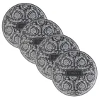 Rosenthal Versace Barocco 4 mattallrikar Diameter 17 cm i porslin - Barocco Viadurini
