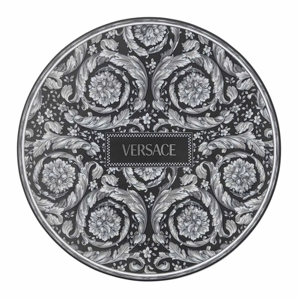 Rosenthal Versace Baroque Place Card Tallrik Diameter 33 cm i Porslin - Barock Viadurini