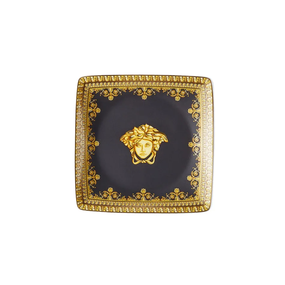 Rosenthal Versace I Love Baroque 6 platta fyrkantiga porslinsskålar - barock Viadurini