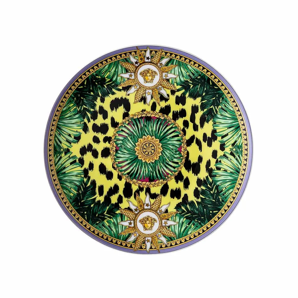 Rosenthal Versace Jungle Animalier 4 middagstallrikar Diameter 17 cm - Animalier Viadurini