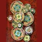 Rosenthal Versace Jungle Animalier 4 middagstallrikar Diameter 17 cm - Animalier Viadurini