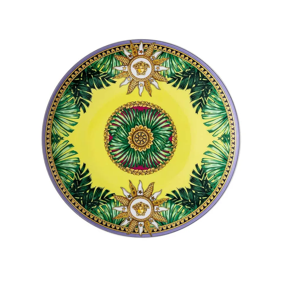 Rosenthal Versace Jungle Animalier 4 middagstallrikar Diameter 17 cm - Animalier Viadurini