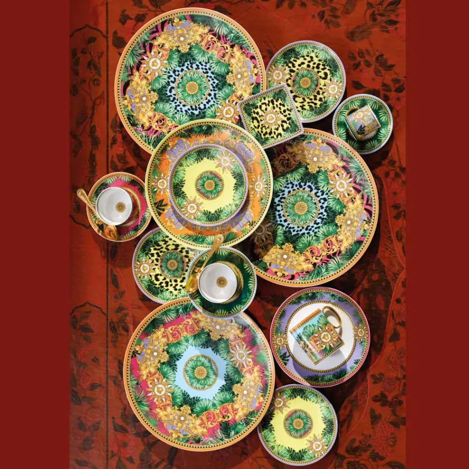 Rosenthal Versace Jungle Animalier 6 platta fyrkantiga skålar - Animalier Viadurini