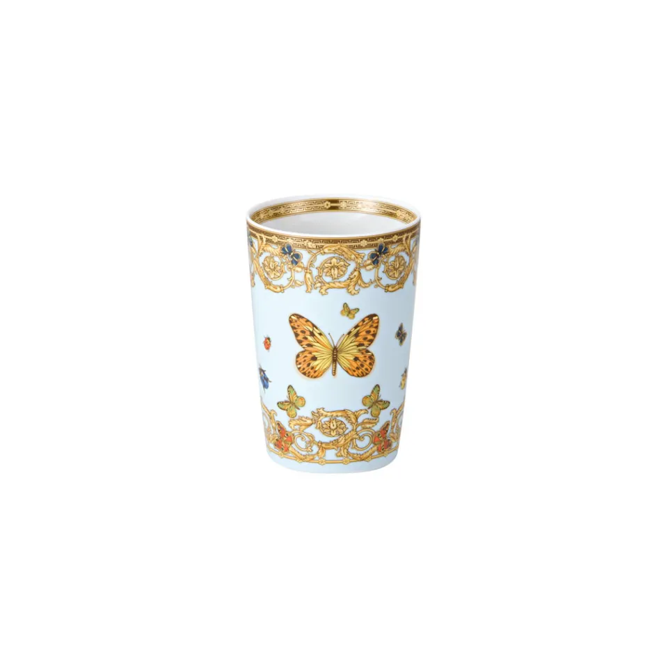 Rosenthal Versace Le Jardin 4 glasögon utan handtag med naturliga inslag - Medusa Viadurini