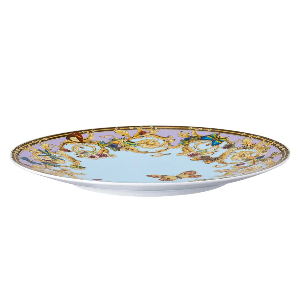 Rosenthal Versace Le Jardin Plattkort Tallrik Diameter 33 cm i porslin - Jardin Viadurini