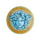 Rosenthal Versace Medusa Amplified 4 middagstallrikar Diameter 17 cm - Medusaamplifield Viadurini