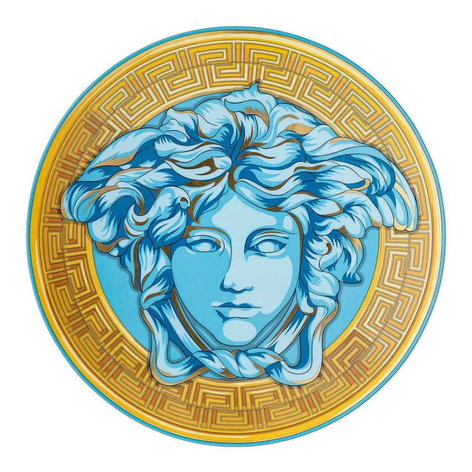 Rosenthal Versace Medusa Förstärkt Plattskylt Diameter 33 cm - Medusaamplifield Viadurini