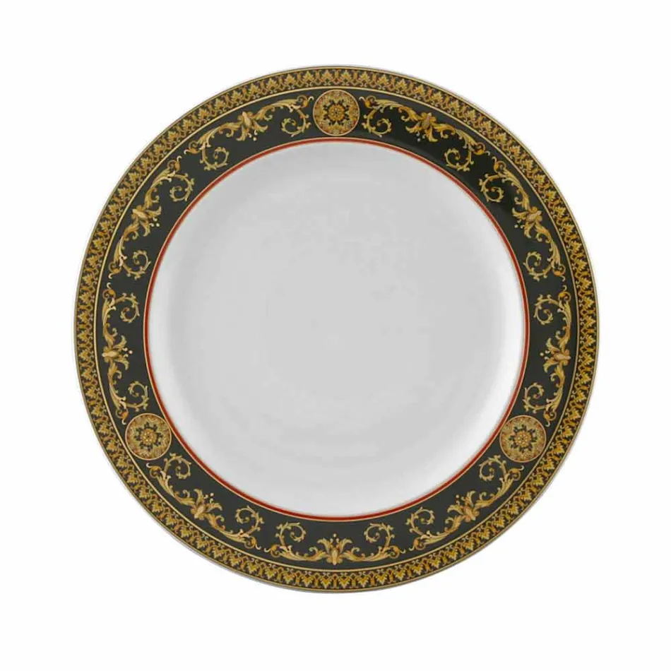 Rosenthal Versace Medusa Blue Plate 27cm porslin golvdesign Viadurini