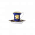Rosenthal Versace Medusa Blue kopp designer kaffe porslin