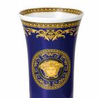 Rosenthal Versace Medusa Blue Vase av modern design porslin 26cm Viadurini