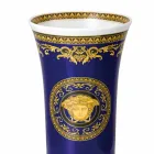 Rosenthal Versace Medusa Blue Vase av modern design porslin 26cm Viadurini