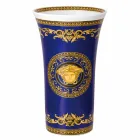 Rosenthal Versace Medusa Blue Vase av modern design porslin 34cm Viadurini