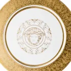 Rosenthal Versace Medusa Gala Gold platshållare Plate 33cm porslin Viadurini