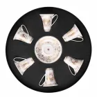 Rosenthal Versace Medusa Gala Guld set 6pz porslin espressokoppar Viadurini