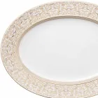 Rosenthal Versace Medusa Gala 40cm porslin oval platta konstruktion Viadurini