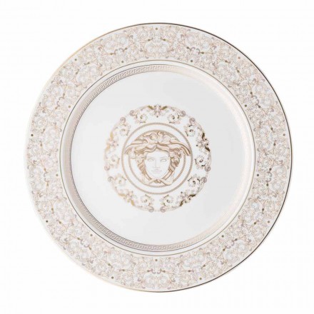 Rosenthal Versace Medusa Gala platshållare fat Porslin Design Viadurini
