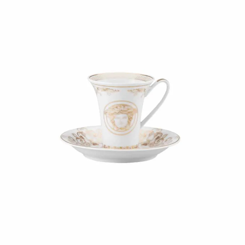 Rosenthal Versace Medusa Gala Cup Porslin Coffee Design Viadurini