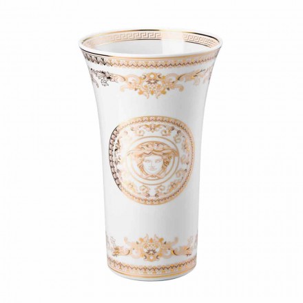 Rosenthal Versace Medusa Gala konstruktion porslin vas h 26cm Viadurini