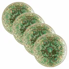 Rosenthal Versace Medusa Garland 4 middagstallrikar Diameter 17 cm - jul Viadurini