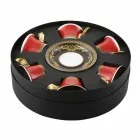 Rosenthal Versace Medusa Red September tekoppar 6 porslin bitar Viadurini
