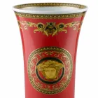 Rosenthal Versace Medusa Red Vase av modern design porslin 34cm Viadurini
