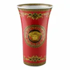 Rosenthal Versace Medusa Red Vase av modern design porslin 34cm Viadurini