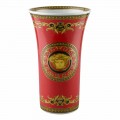 Rosenthal Versace Medusa Red Vase av modern design porslin 34cm
