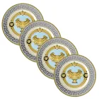Rosenthal Versace Prestige Gala 4 middagstallrikar Diameter 18 cm - Prestige Viadurini
