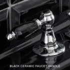 Klassisk 3-håls bidétapp med mässingshandtag Tillverkad i Italien - Noriana Viadurini